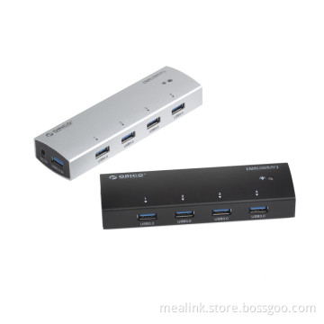 Full Aluminum Material 4port USB3.0 Hub